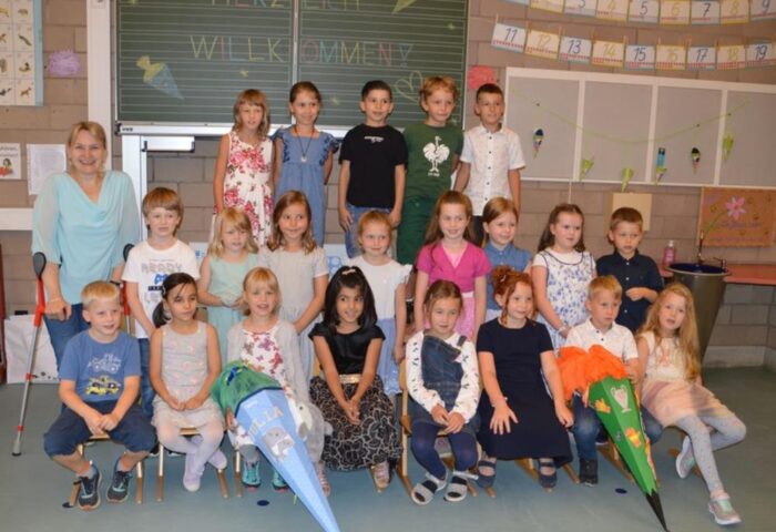 Bild Grundschule Eggingen Einschulung